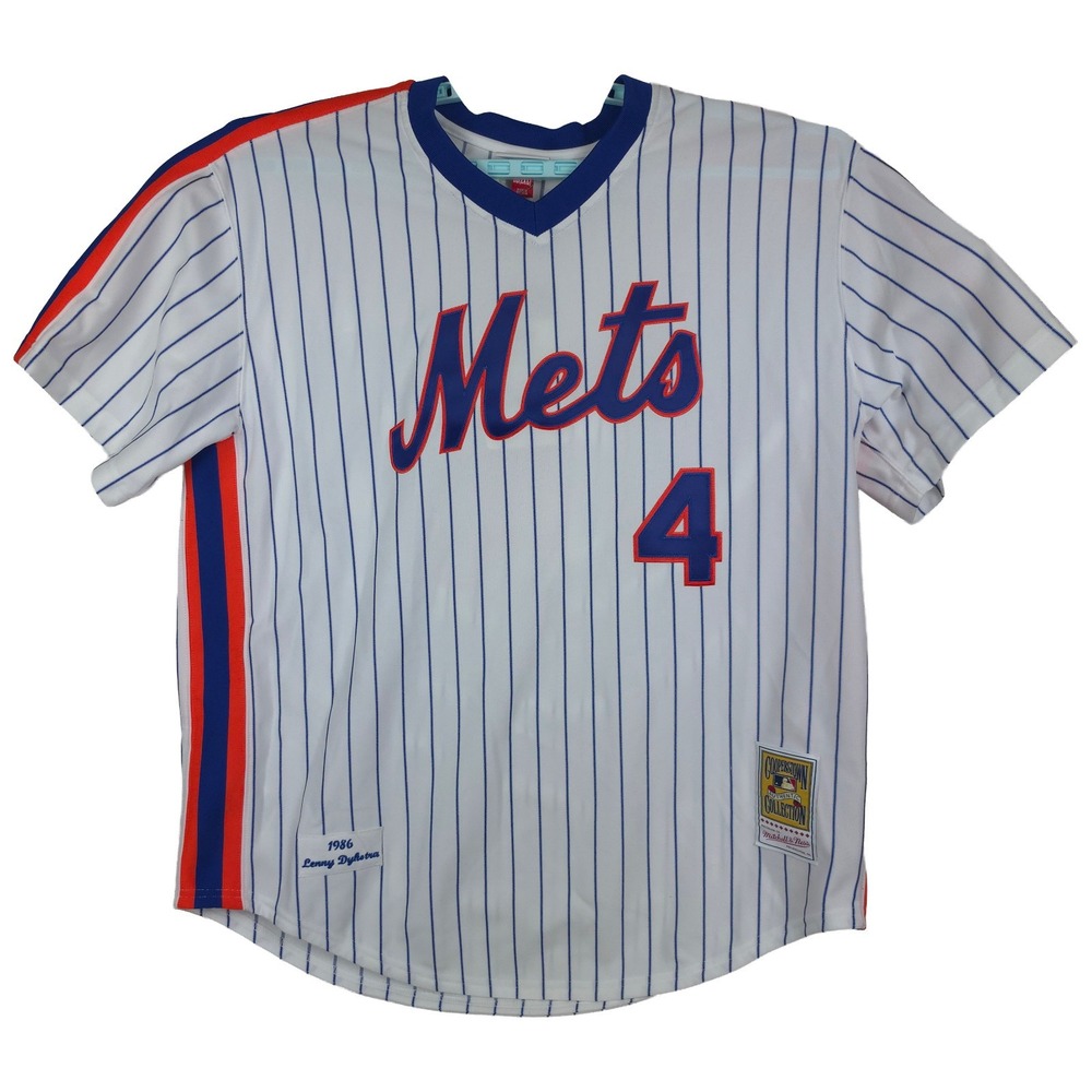 Authentic Lenny Dykstra NY Mets Mitchell & Ness MLB 2XL XXL Jersey White NWT